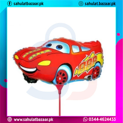 Cars Theme Foil Balloon Set – 5 Pcs Lightning McQueen Birthday Party Decoration Balloons