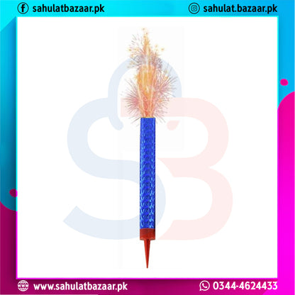 Decorative pen with colorful design on a white background