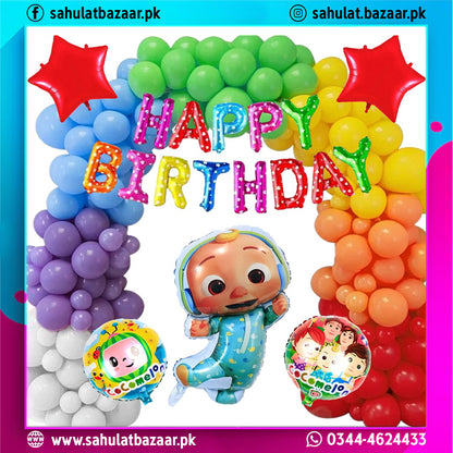 Cocomelon Birthday Theme Party Set Of 78 Pieces