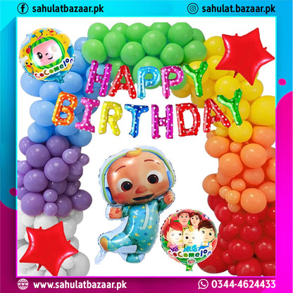 Cocomelon Birthday Theme Party Set Of 78 Pieces