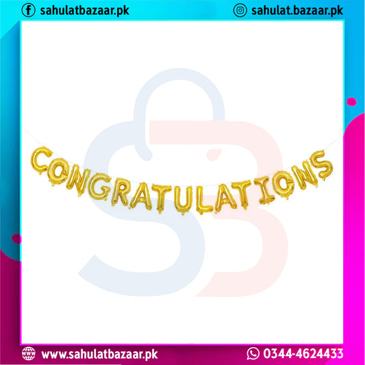 Colorful 'Congratulations' text with a decorative lock on a white background, featuring branding elements.