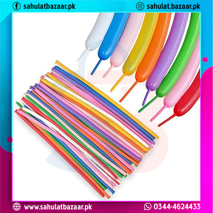 Long Twisting Balloons Pack of 10 – 24 Inch Latex Modelling Balloons for Party Decoration & Balloon Art