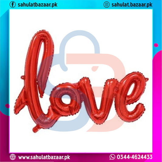 Love Foil Balloon – 1 Piece (Alphabet Design)