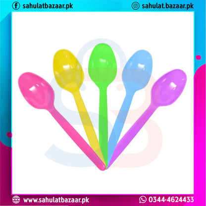Birthday Plastic Spoons Colorful BPA-Free Party Cutlery (Pack of 20)