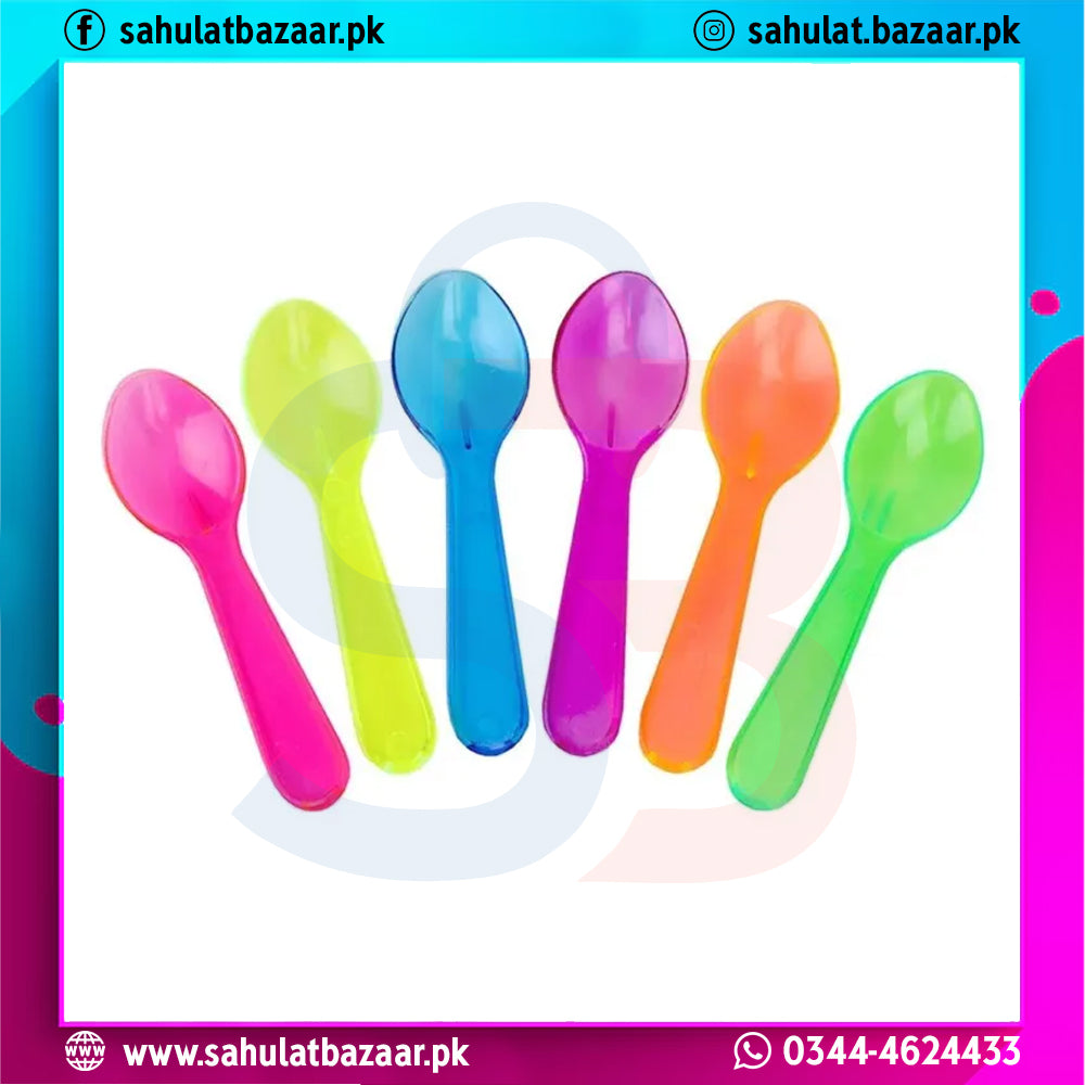 Birthday Plastic Spoons Colorful BPA-Free Party Cutlery (Pack of 20)