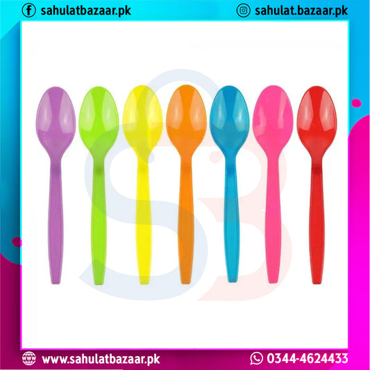 Birthday Plastic Spoons Colorful BPA-Free Party Cutlery (Pack of 20)
