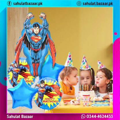 Superman Birthday Theme Decoration Kit – 56 Pieces