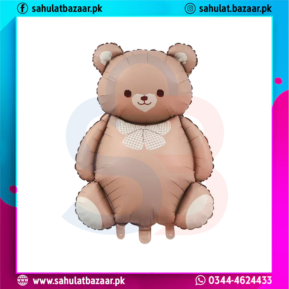 Hello Baby Teddy Bear Foil Balloon Decoration Set – 5 Pcs Baby Shower & Newborn Welcome Party Decoration