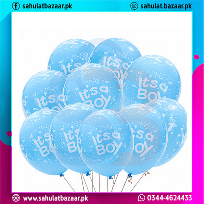 Its a Boy & Its a Girl Printed Latex Balloons Pack of 25 – Baby Shower & Welcome Baby Decoration Set