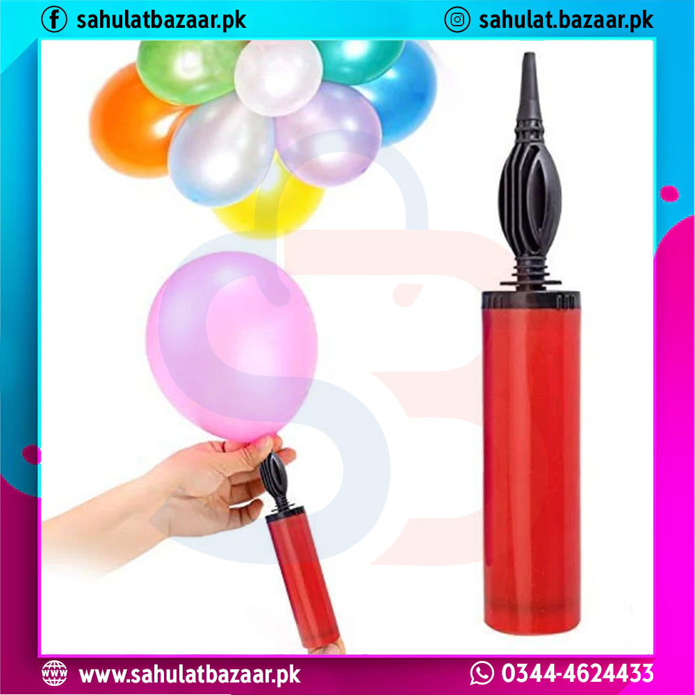 Balloon Air Pump Heavy Duty – Manual (Multi-Color)